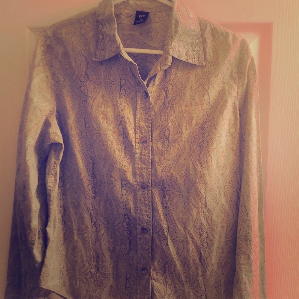 💥GAP Long sleeve, button up top
